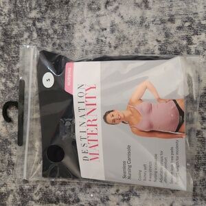 Destination Maternity Small Nursing Seamless Camisole Black